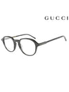 Eyewear Oval Frame Glasses Black - GUCCI - BALAAN.