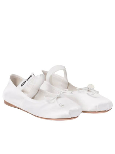 Satin Ballerinas White - MIU MIU - BALAAN 2