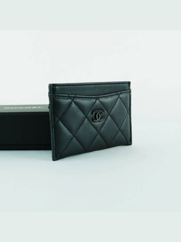 French origin classic card holder case wallet business black seal lambskin AP0213 - CHANEL - BALAAN 3