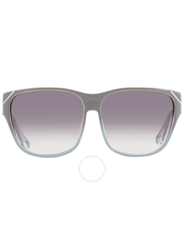 Yohji Yamamoto X Linda Farrow Grey Gradient Square Unisex Sunglasses YY15 PICK C2 - YOHJI YAMAMOTO - BALAAN 1