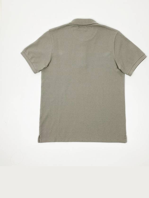 Fox Head Patch Short Sleeve PK Shirt Dark Gray - MAISON KITSUNE - BALAAN.