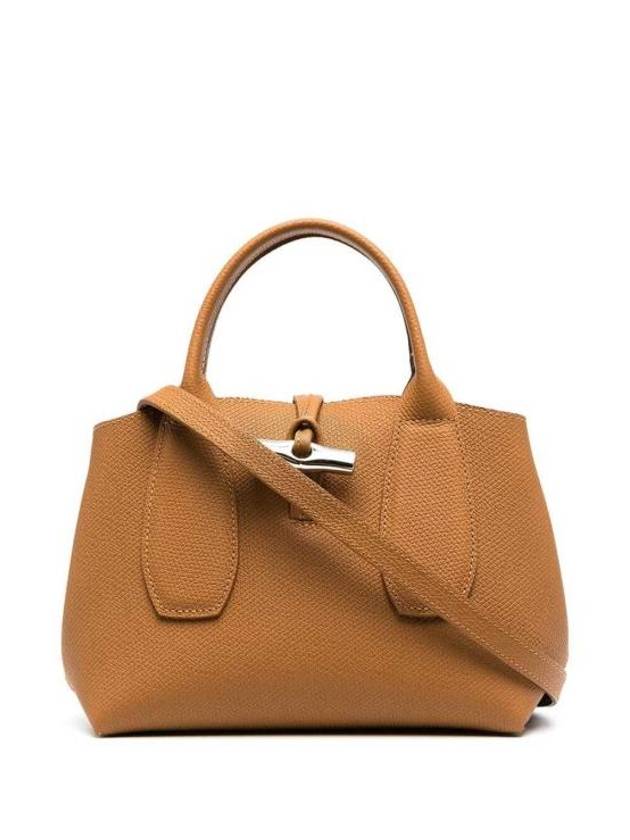 Roseau Leather Tote Bag Brown - LONGCHAMP - BALAAN 1