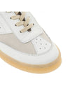 6 Court Paneled Lace-Up Low-Top Sneakers White - MAISON MARGIELA - BALAAN 10