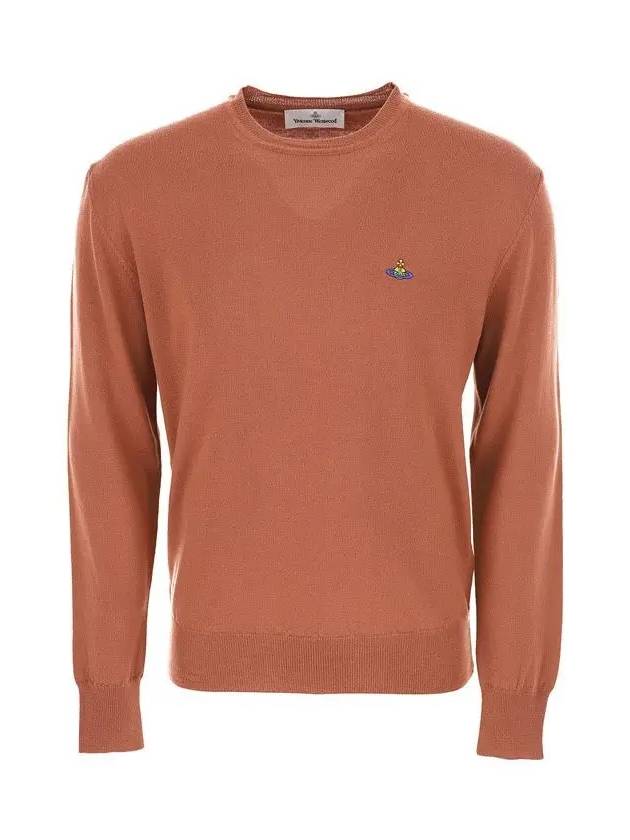 Men's ORB Embroidered Logo Wool Knit Top Akron - VIVIENNE WESTWOOD - BALAAN 3