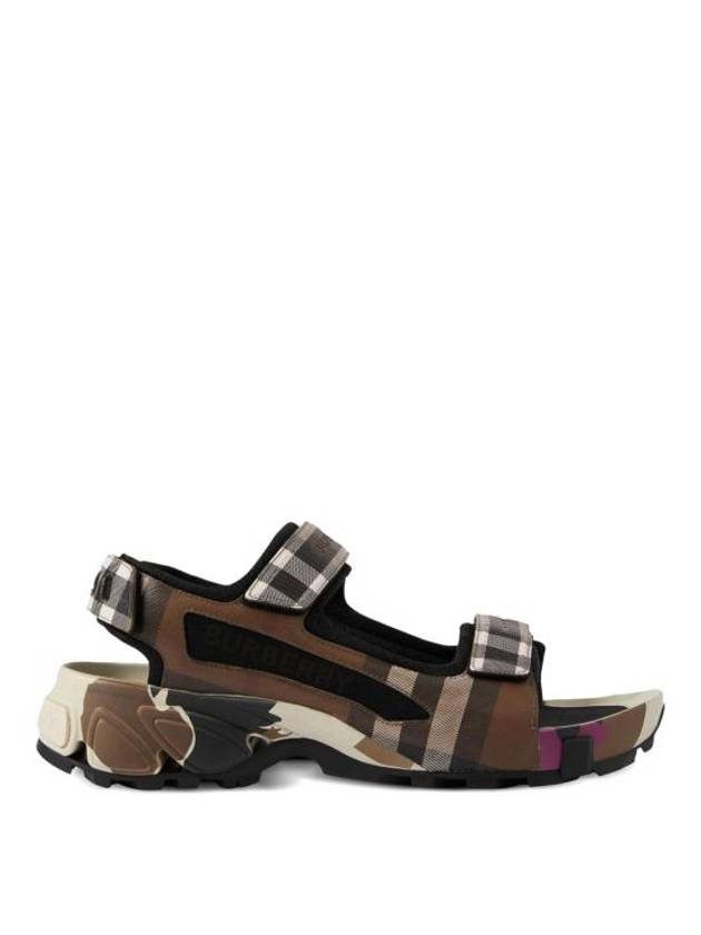 Check Arthur Sandals Brown - BURBERRY - BALAAN 2