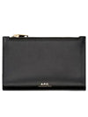 Willet Zipper Half Wallet Black - A.P.C. - BALAAN 2