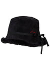 Golf Wear Fur Bucket Hat Black - J JANE - BALAAN 2