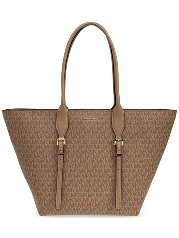 Michael Michael Kors Bag Moore In Shopper Style, Women's, Beige - MICHAEL KORS - BALAAN 1