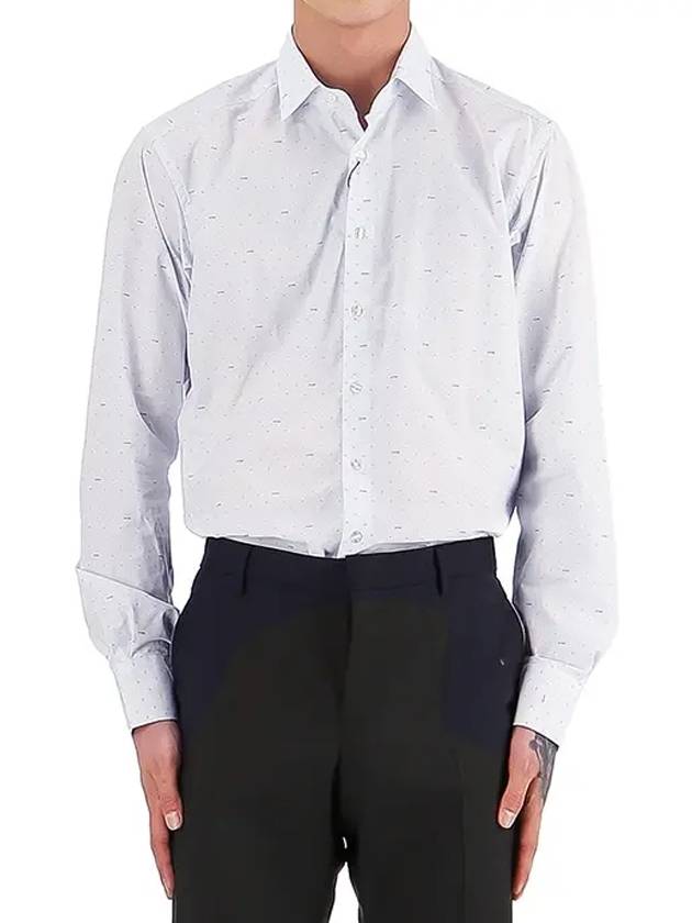 Men's Long Sleeve Shirt White - ETRO - BALAAN.