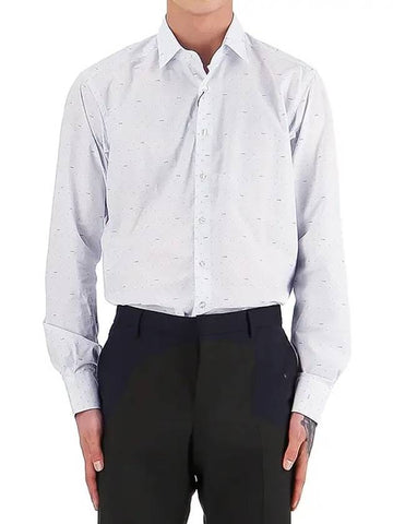 Men's Logo Long Sleeve Shirt White - ETRO - BALAAN 1