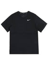 Men's Breathe Run Short Sleeve T-Shirt Black - NIKE - BALAAN 3