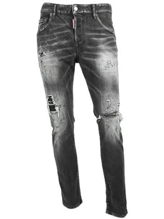 Skater Distressed Jeans Grey - DSQUARED2 - BALAAN 2