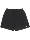 Club French Terry Flow Shorts M Black White FN3521 010 - NIKE - BALAAN 3