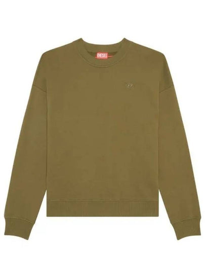 Men's Logo Embroidery Sweatshirt Green - DIESEL - BALAAN 2