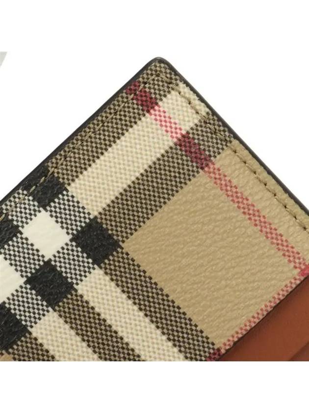 Check Card Wallet Beige - BURBERRY - BALAAN 6