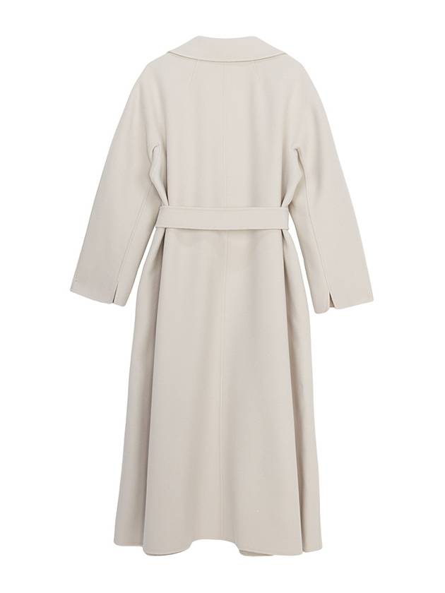 Esturia Long Single Coat White - MAX MARA - BALAAN 3