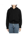 Women's Caddy Triacetate Zip-Up Hoodie Black - MIU MIU - BALAAN 2