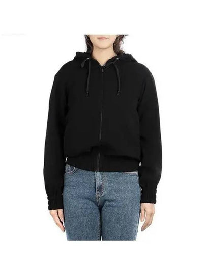 Women's Caddy Triacetate Zip-Up Hoodie Black - MIU MIU - BALAAN 2