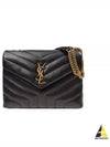 Bronze Monogram Loulou Matelasse Y Leather Small Shoulder Bag Black - SAINT LAURENT - BALAAN 2