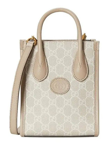 Interlocking G Mini Tote Bag Beige - GUCCI - BALAAN 1