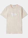 Fox Stamp Logo Classic Short Sleeve T-Shirt Ecru - MAISON KITSUNE - BALAAN 2