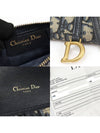 S5614CTZQ M928 Blue Oblique Jacquard Saddle WOC Chain Long Wallet Cross Bag - DIOR - BALAAN 7