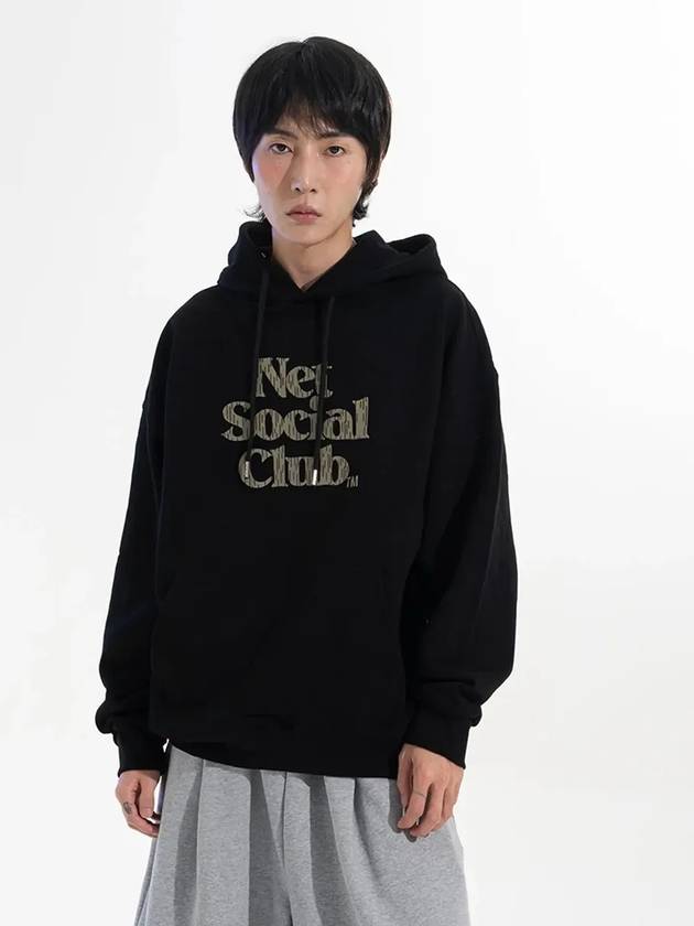 RAIN CAMO HOOD BLACK - NET SOCIAL CLUB - BALAAN 5