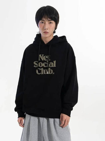 RAIN CAMO HOOD BLACK - NET SOCIAL CLUB - BALAAN 1