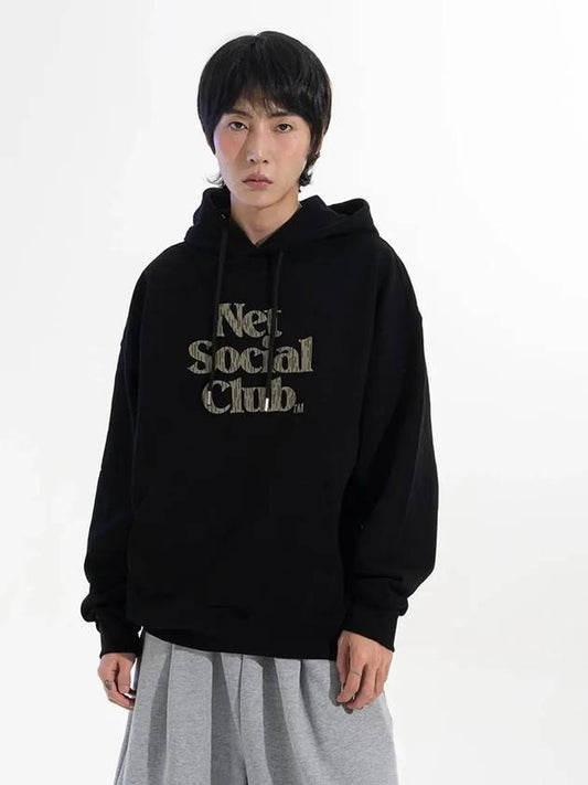 RAIN CAMO HOOD BLACK - NET SOCIAL CLUB - BALAAN 1