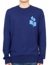 Evans Logo Crew Neck Knit Top Blue - ISABEL MARANT - BALAAN 2