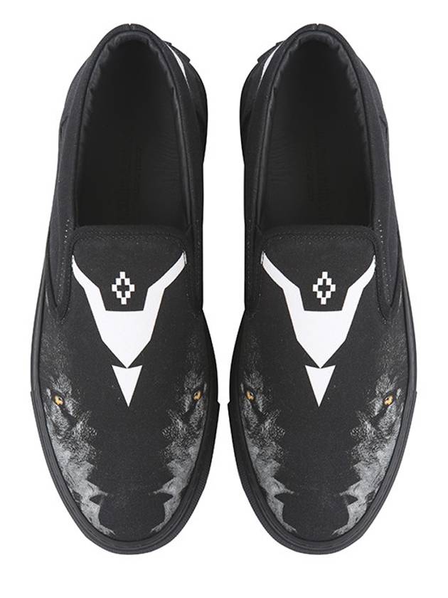 EM9003 WOLF RACE SLIPON BLACK slipons - MARCELO BURLON - BALAAN 2