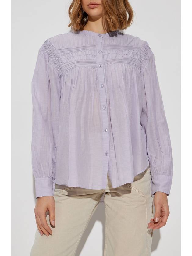 Marant Etoile Shirt Plalia, Women's, Purple - ISABEL MARANT ETOILE - BALAAN 3