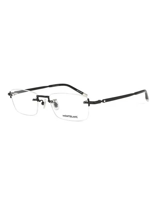 Eyewear Rimless Titanium Eyeglasses Black - MONTBLANC - BALAAN 1
