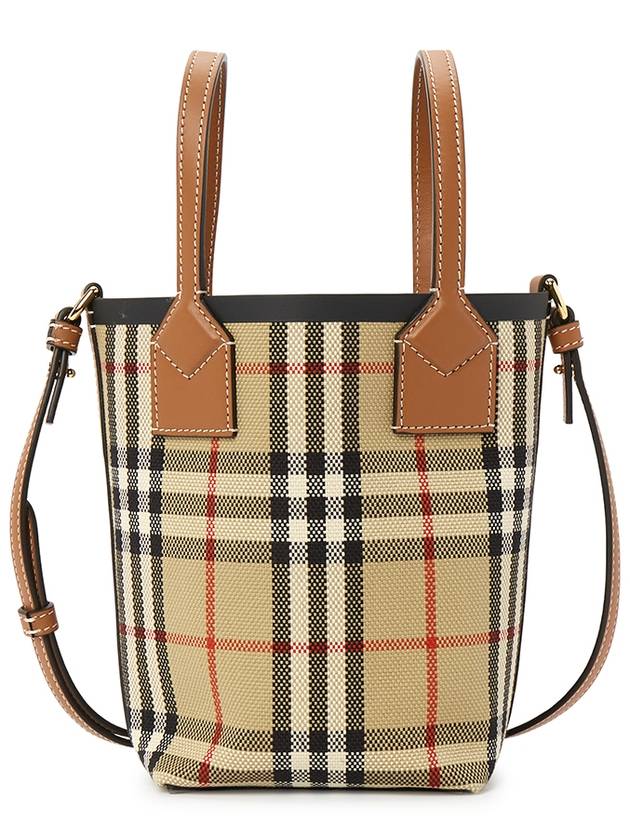 Mini London Tote Bag Archive Beige - BURBERRY - BALAAN 2