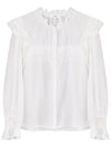 Isabel Marant GILATEDY Blouse HT2375 039E 20WH WHITE IMA232wh - ISABEL MARANT - BALAAN 1