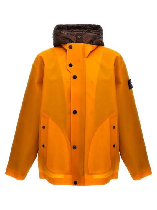 Poly Strata Ice Jacket Orange - STONE ISLAND - BALAAN 1