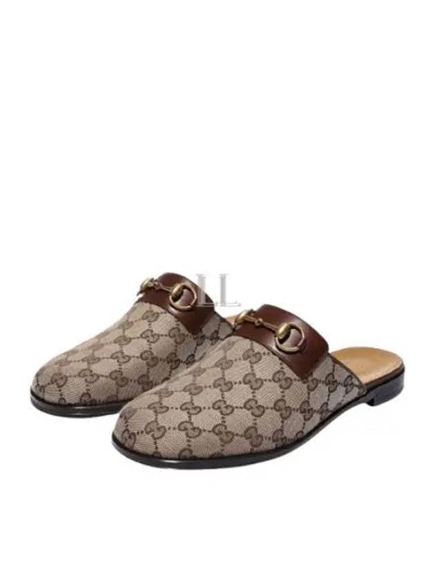 GG Horsebit Slippers Beige - GUCCI - BALAAN 2