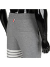 4 Bar Stripe Sweat Track Pants Grey - THOM BROWNE - BALAAN 4