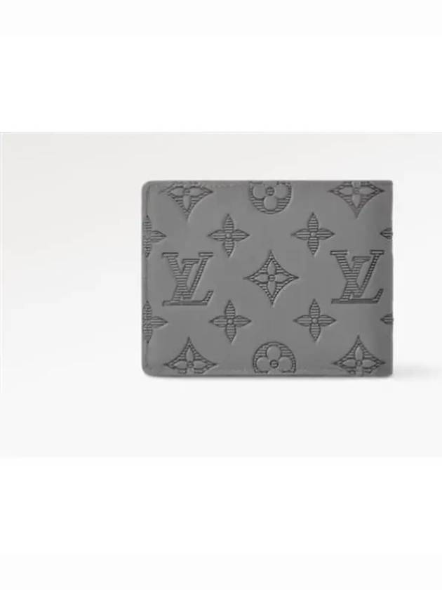 Monogram Shadow Multiple Half Wallet Grey - LOUIS VUITTON - BALAAN 7