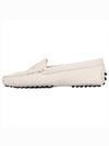 Women's Gommino Leather Driving Shoes White - TOD'S - BALAAN 4