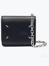 Embroidery Logo Chain Cald Wallet Black - MAISON MARGIELA - BALAAN 2