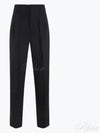 Pleated Detail Tailored Straight Pants Black - LEMAIRE - BALAAN 2