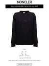 Logo Crew Neck Sweatshirt Black - MONCLER - BALAAN 3