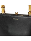 Goji Frame Square Calf Leather Tote Bag Black - JIL SANDER - BALAAN 7