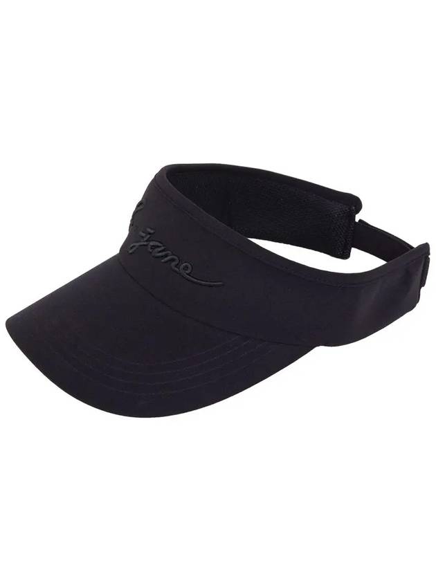 Women s Golf Wear Simple Color Embroidered Sun Cap Black - J JANE - BALAAN 3