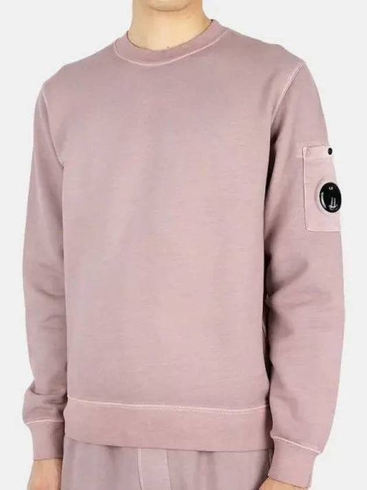 Lens Waffen Crew Neck Cotton Sweatshirt Dark Pink - CP COMPANY - BALAAN 2