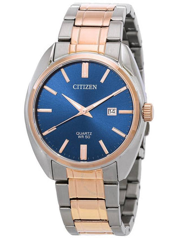 Citizen Quartz Blue Dial Two-tone Men's Watch BI5104-57L - CITIZEN - BALAAN 1