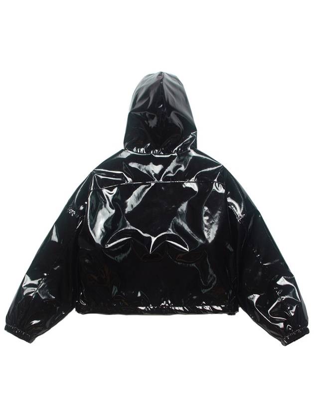 REVERSIBLE GLOSSY HOOD ZIP UPBLACK - DON’T ASK MY PLAN - BALAAN 4