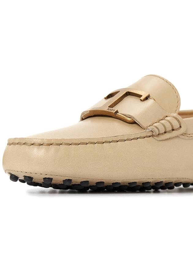 T Logo Driving Shoes Beige - TOD'S - BALAAN 9