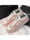 women sneakers jenny wear suede tennis peach pink - CHANEL - BALAAN 3